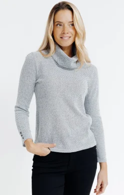 Pulls & Cardigans<Armand Thiery PULL MATIERE FANTAISIE - Argent