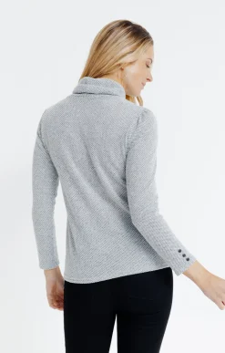 Pulls & Cardigans<Armand Thiery PULL MATIERE FANTAISIE - Argent