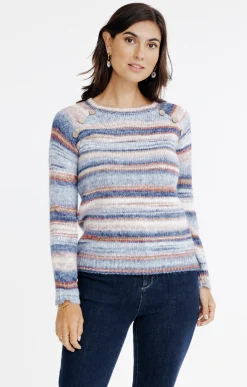 Pulls & Cardigans<Armand Thiery Pull rayé multicolore - Bleuciel
