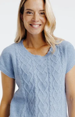 Pulls & Cardigans<Armand Thiery Pull sans manches - Bleuciel