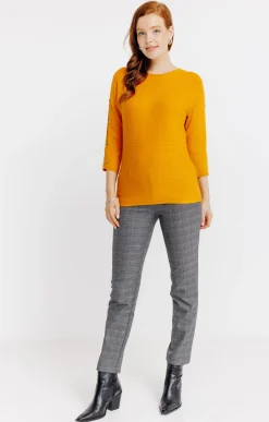 Pulls & Cardigans<Armand Thiery Pull tricotage fantaisie - Ocre