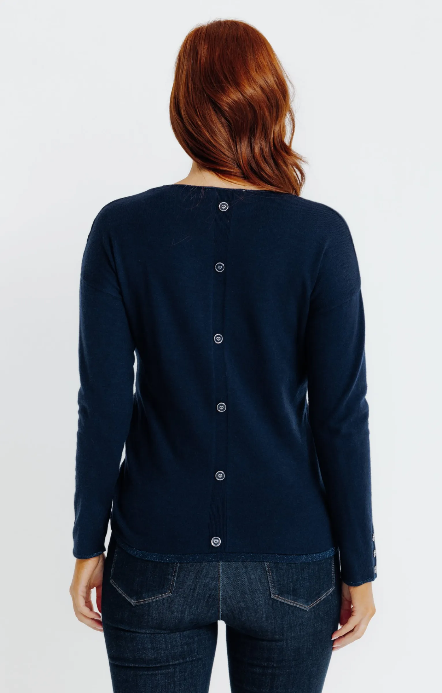 Pulls & Cardigans<Armand Thiery Pull tricotage fantaisie - Marine