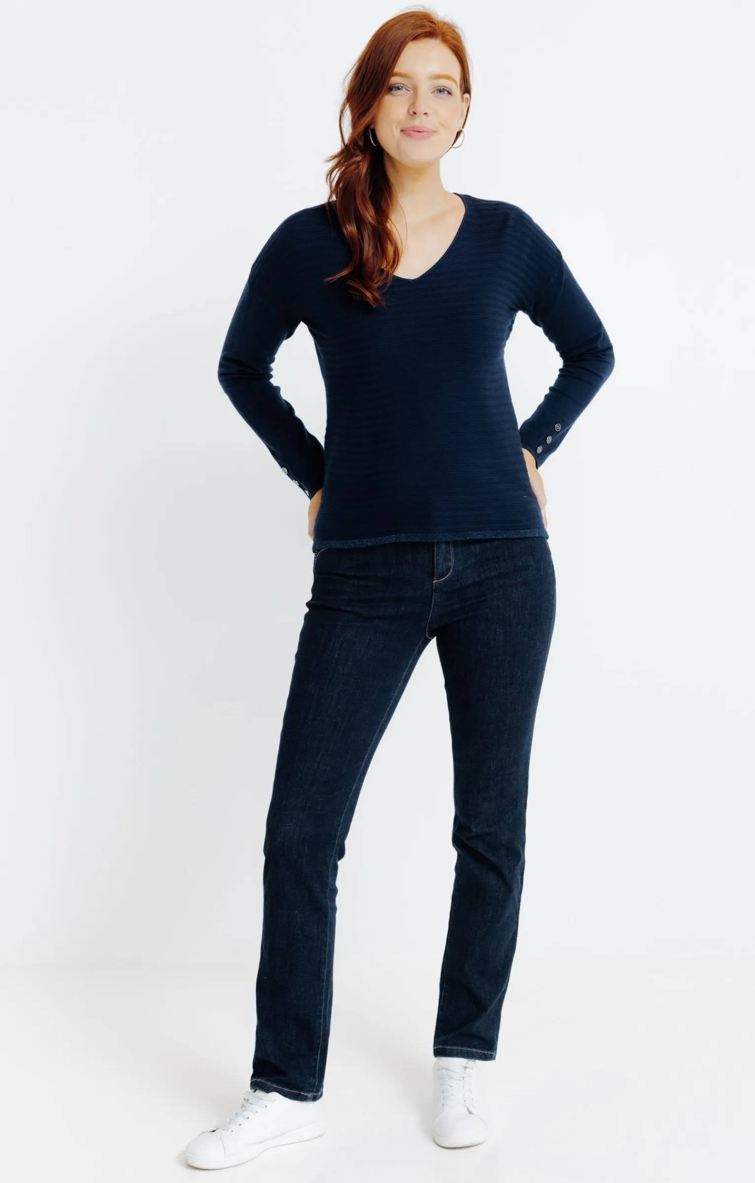 Pulls & Cardigans<Armand Thiery Pull tricotage fantaisie - Marine