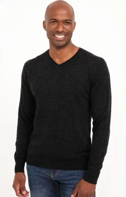 Pulls & Gilets<Armand Thiery Pull uni col V - Anthracite