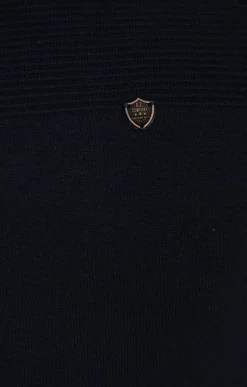 Pulls & Gilets<Armand Thiery Pull uni empiècement suèdine - Marine