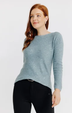 Pulls & Cardigans<Armand Thiery Pull uni paillettes - Vertnil