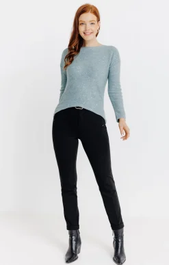 Pulls & Cardigans<Armand Thiery Pull uni paillettes - Vertnil