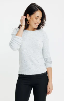 Pulls & Cardigans<Armand Thiery Pull uni paillettes - Argent