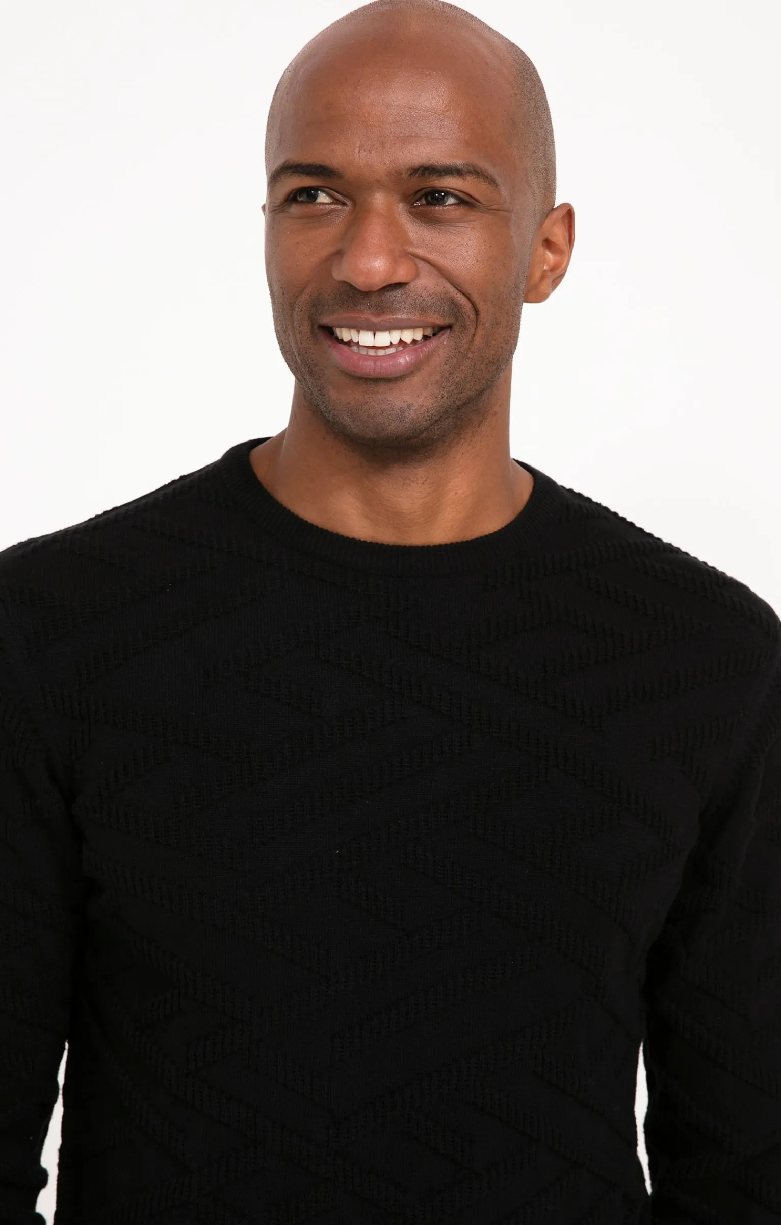 Pulls & Gilets<Armand Thiery Pull uni tricotage fantaisie - Noir