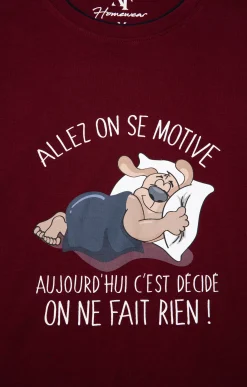 Sous-vêtements & Nuit<Armand Thiery Pyjama court motivé - Bordeaux