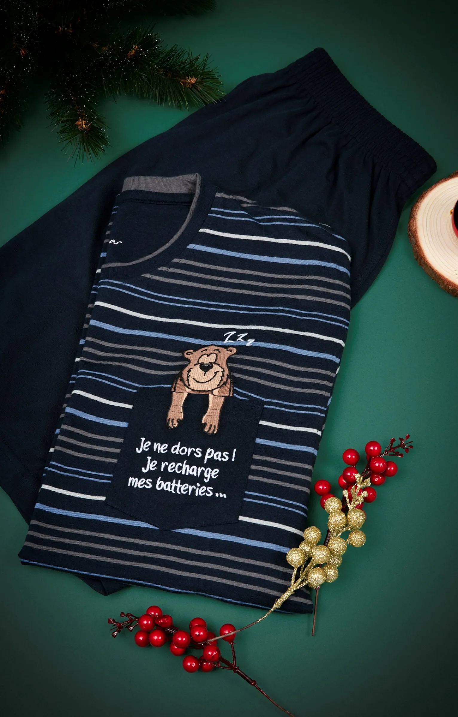 Sous-vêtements & Nuit<Armand Thiery Pyjama court ray - Marine