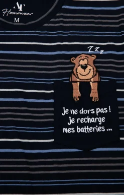 Sous-vêtements & Nuit<Armand Thiery Pyjama court ray - Marine