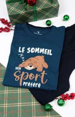 Sous-vêtements & Nuit<Armand Thiery Pyjama court Sport - Pétrole