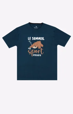 Sous-vêtements & Nuit<Armand Thiery Pyjama court Sport - Pétrole