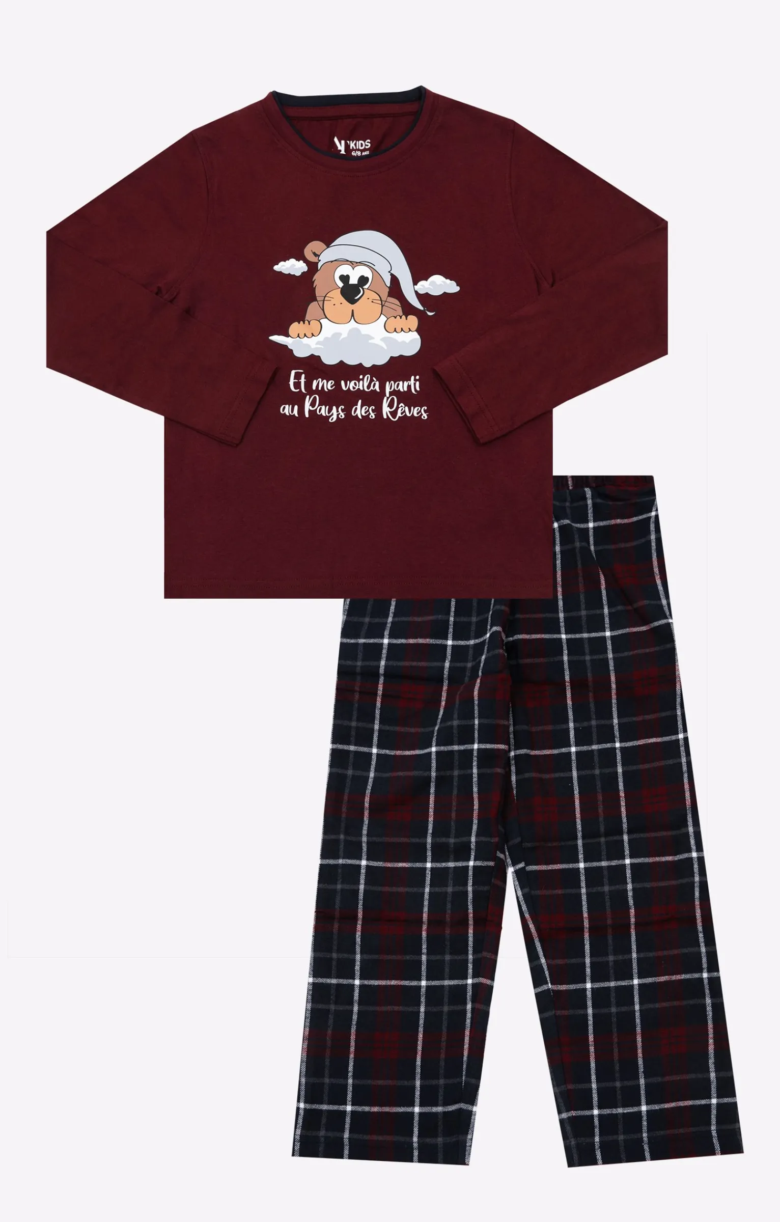 Sous-vêtements & Nuit<Armand Thiery Pyjama enfant rêve - Bordeaux