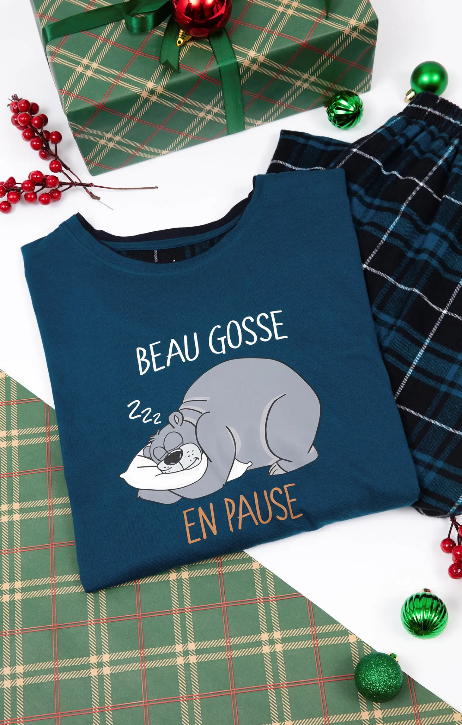 Sous-vêtements & Nuit<Armand Thiery Pyjama long Beau gosse - Pétrole