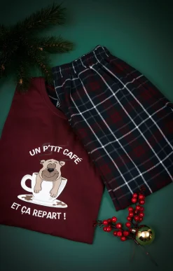 Sous-vêtements & Nuit<Armand Thiery Pyjama long café - Bordeaux