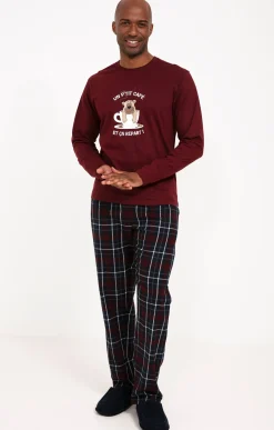 Sous-vêtements & Nuit<Armand Thiery Pyjama long café - Bordeaux