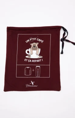Sous-vêtements & Nuit<Armand Thiery Pyjama long café - Bordeaux