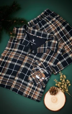 Sous-vêtements & Nuit<Armand Thiery Pyjama long carreaux - Camel