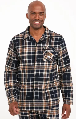 Sous-vêtements & Nuit<Armand Thiery Pyjama long carreaux - Camel