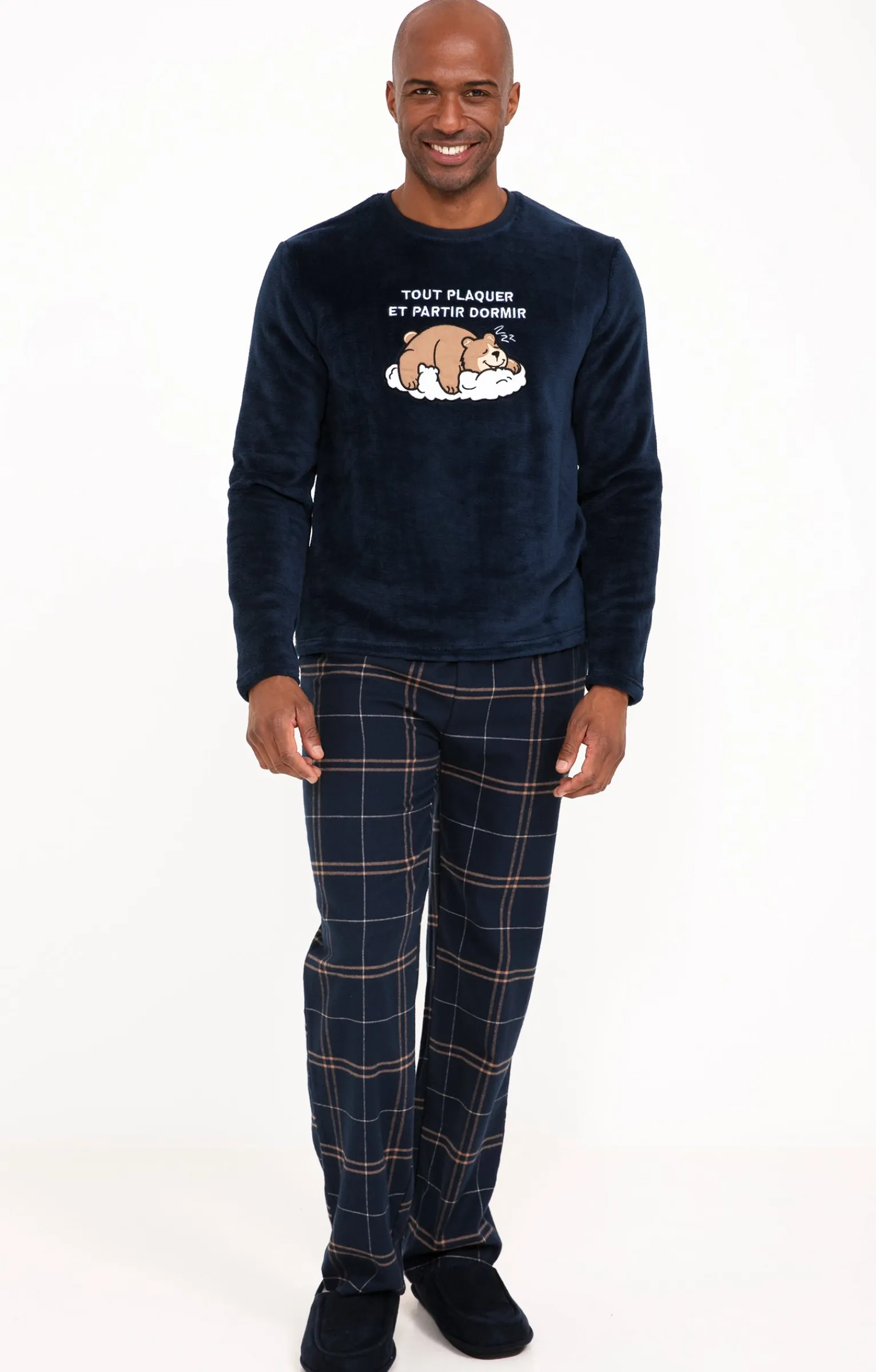 Sous-vêtements & Nuit<Armand Thiery Pyjama long dormir - Marine