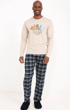 Sous-vêtements & Nuit<Armand Thiery Pyjama long Gauche - Beige