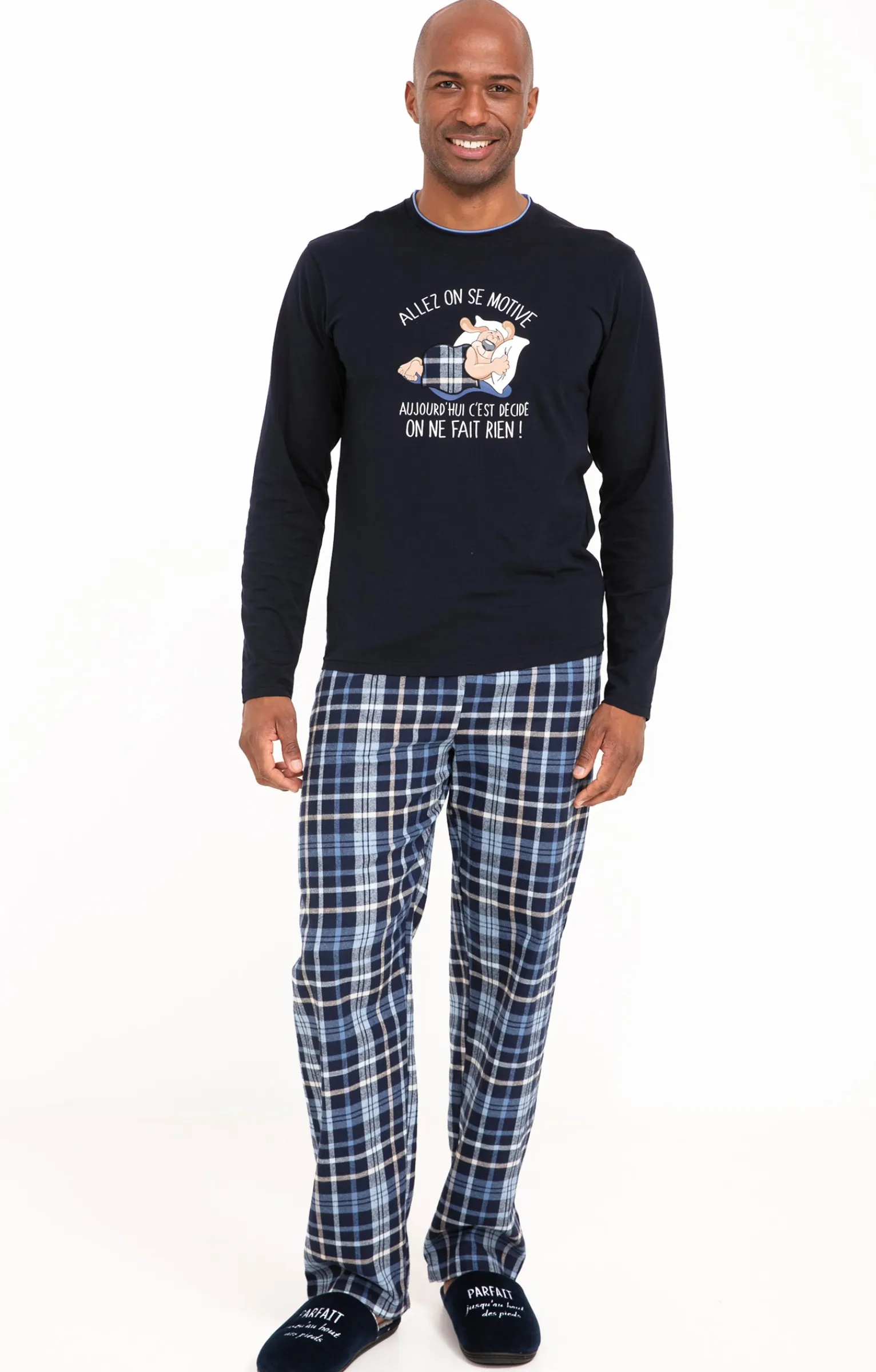 Sous-vêtements & Nuit<Armand Thiery Pyjama long motivé - Bleu