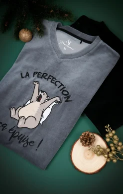 Sous-vêtements & Nuit<Armand Thiery Pyjama long perfect - Grismoyen