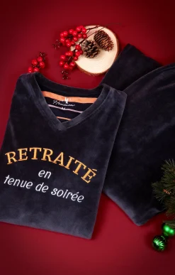 Sous-vêtements & Nuit<Armand Thiery Pyjama long retraité - Marine