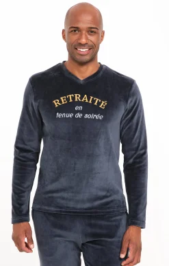 Sous-vêtements & Nuit<Armand Thiery Pyjama long retraité - Marine