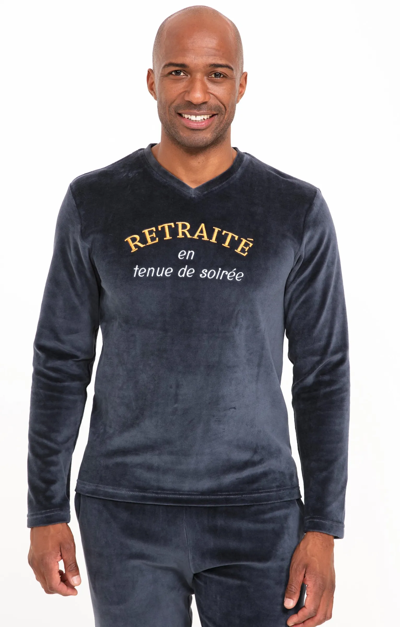 Sous-vêtements & Nuit<Armand Thiery Pyjama long retraité - Marine
