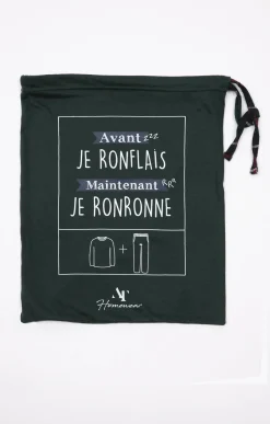 Sous-vêtements & Nuit<Armand Thiery Pyjama long ronronne - Vert