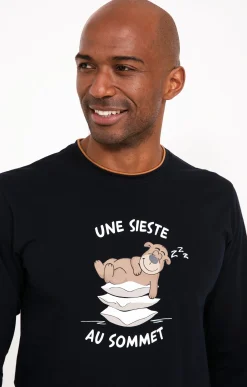 Sous-vêtements & Nuit<Armand Thiery Pyjama long sommet - Camel