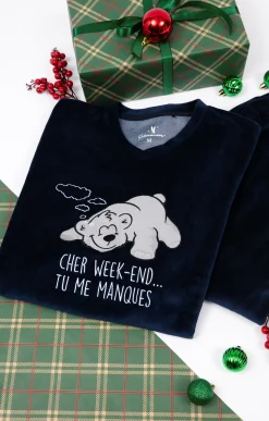 Sous-vêtements & Nuit<Armand Thiery Pyjama long week-end - Marine