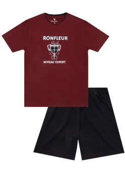Sous-vêtements & Nuit<Armand Thiery Pyjama Ronfleur - Bordeaux