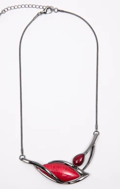 Accessoires<Armand Thiery Ras de cou feuille - Rouge