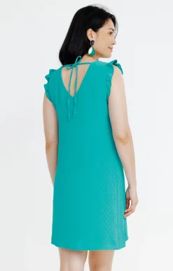 Robes<Armand Thiery Robe à motif jacquard - Turquoisefoncé