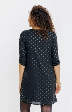 Robes<Armand Thiery Robe décolleté festonné - Noir