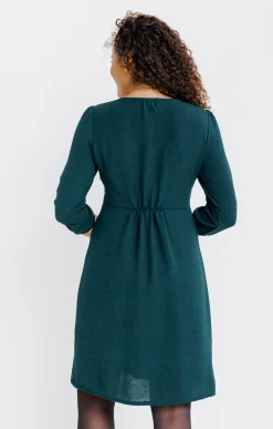 Robes<Armand Thiery Robe doublée avec boutons coeur - Sapin