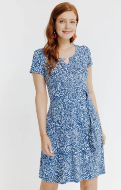 Robes<Armand Thiery Robe en maille - Bleu
