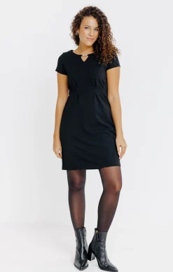 Robes<Armand Thiery ROBE EN MAILLE STRUCTURE - Noir