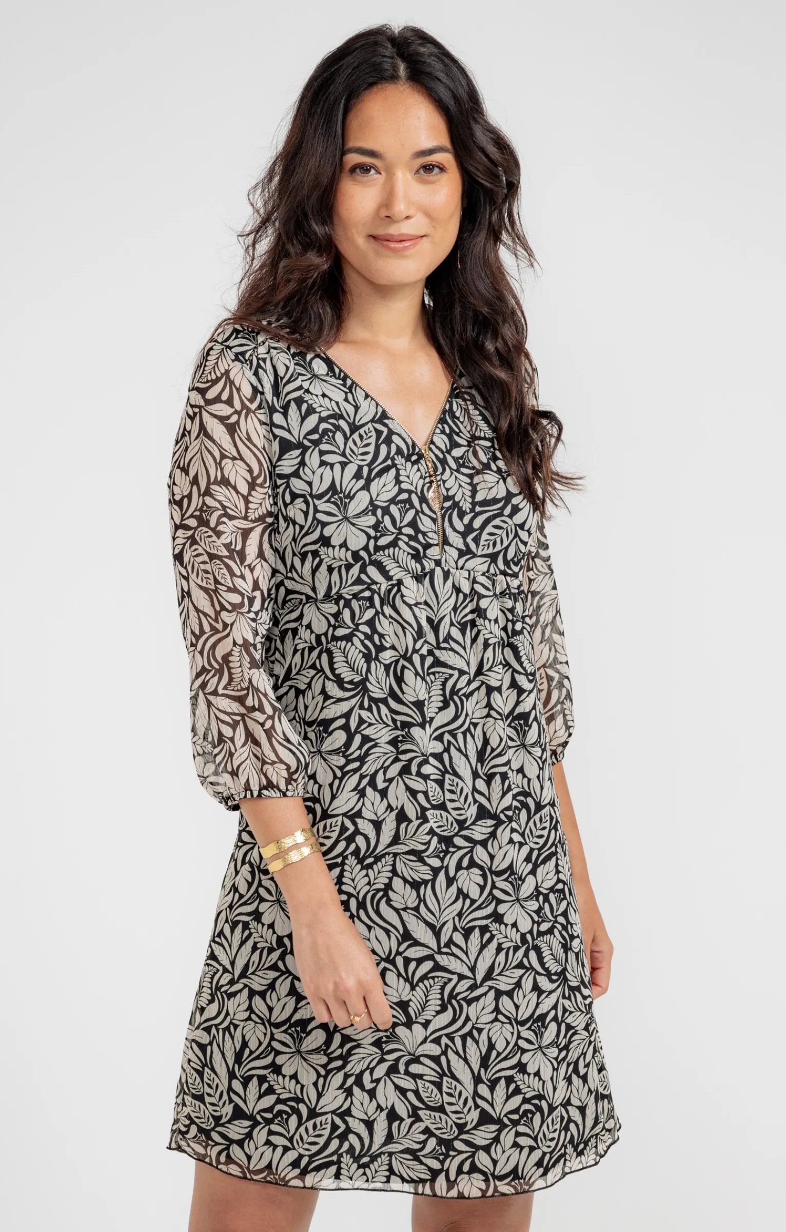 Robes<Armand Thiery Robe élastiquée dos - Grège
