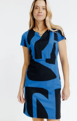 Robes<Armand Thiery Robe maille jacquard - Bleudur