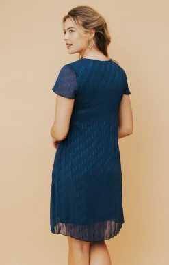 Robes<Armand Thiery Robe plissée - Marine