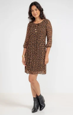 Robes<Armand Thiery Robe plissée - Camel