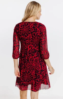 Robes<Armand Thiery Robe plissée - Rouge