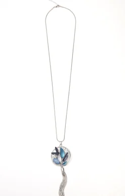 Accessoires<Armand Thiery Sautoir avec pendentif cercle - Indigo