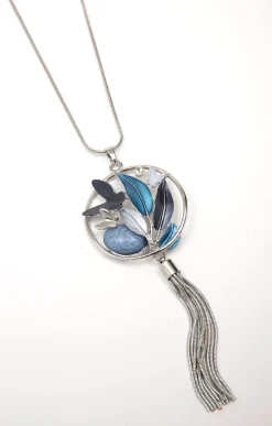 Accessoires<Armand Thiery Sautoir avec pendentif cercle - Indigo