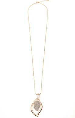 Accessoires<Armand Thiery Sautoir pendentif feuille - Or